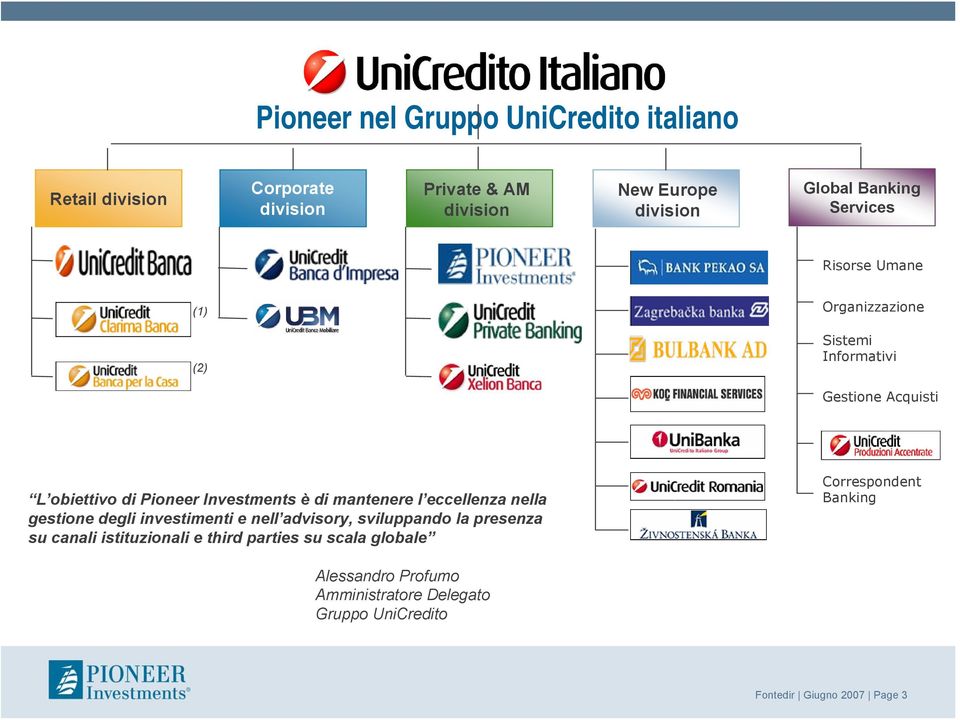 di mantenere l eccellenza nella gestione degli investimenti e nell advisory, sviluppando la presenza su canali istituzionali e