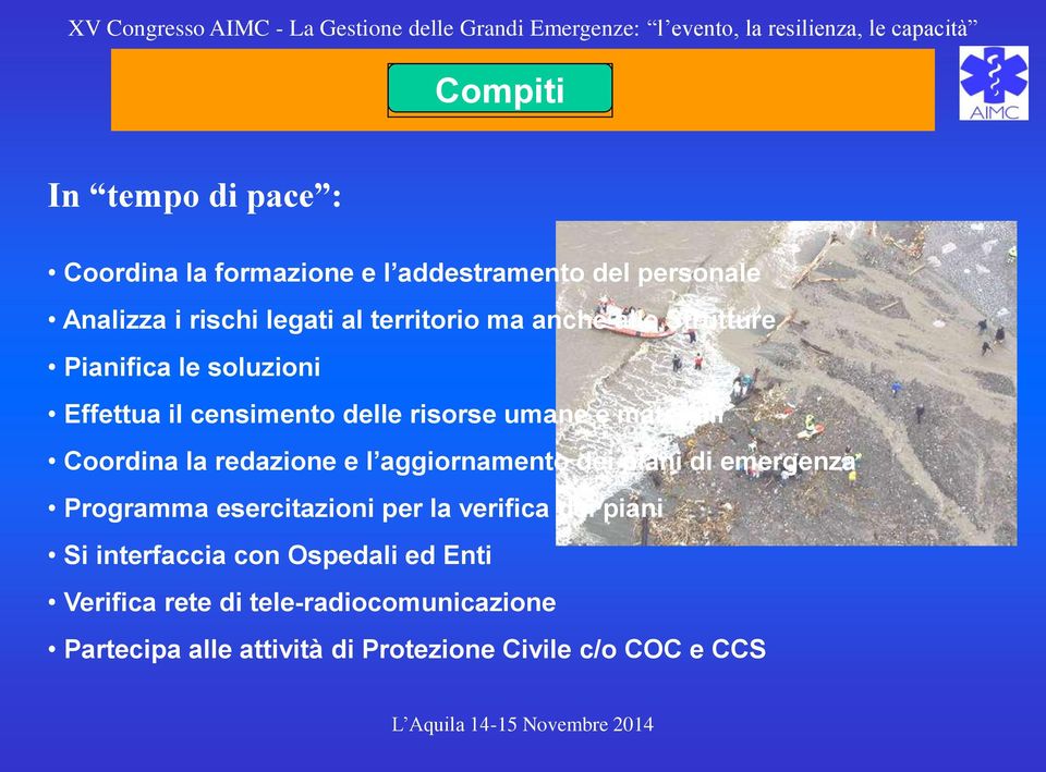 Coordina la redazione e l aggiornamento dei piani di emergenza Programma esercitazioni per la verifica dei piani Si