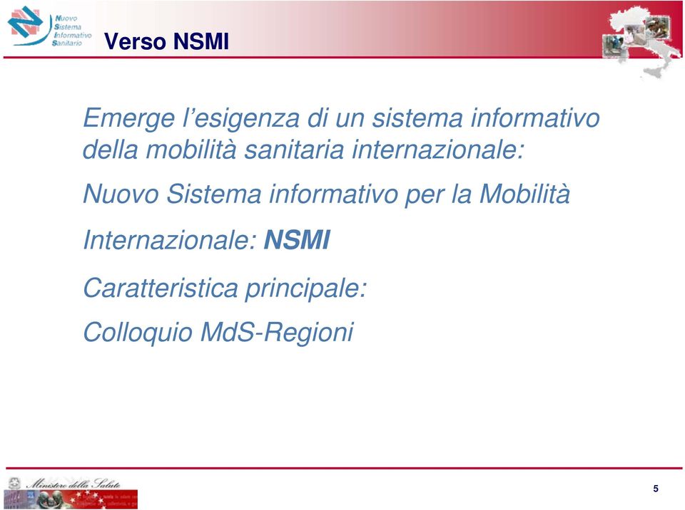 Nuovo Sistema informativo per la Mobilità