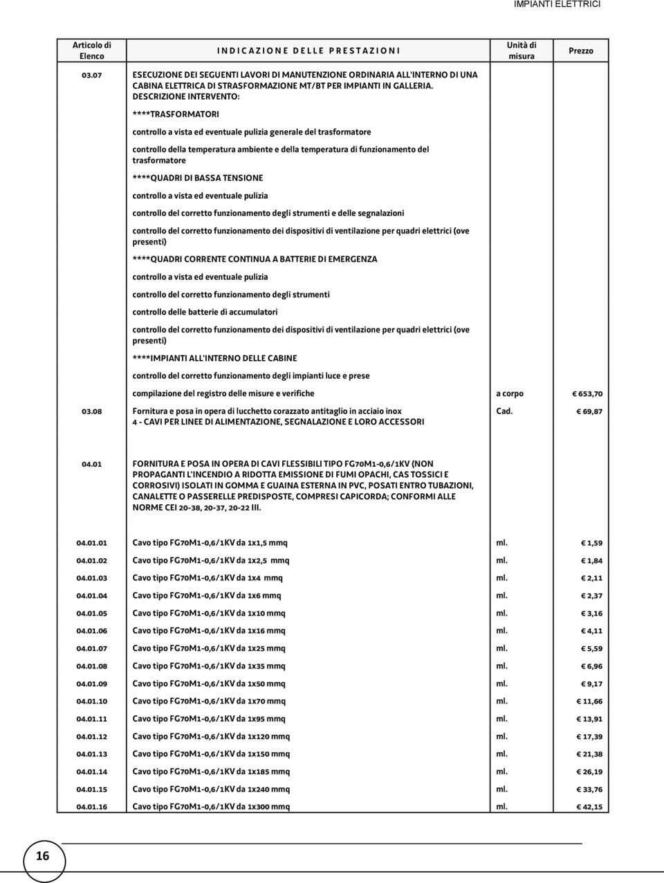 ****QUADRI DI BASSA TENSIONE controllo a vista ed eventuale pulizia controllo del corretto funzionamento degli strumenti e delle segnalazioni controllo del corretto funzionamento dei dispositivi di