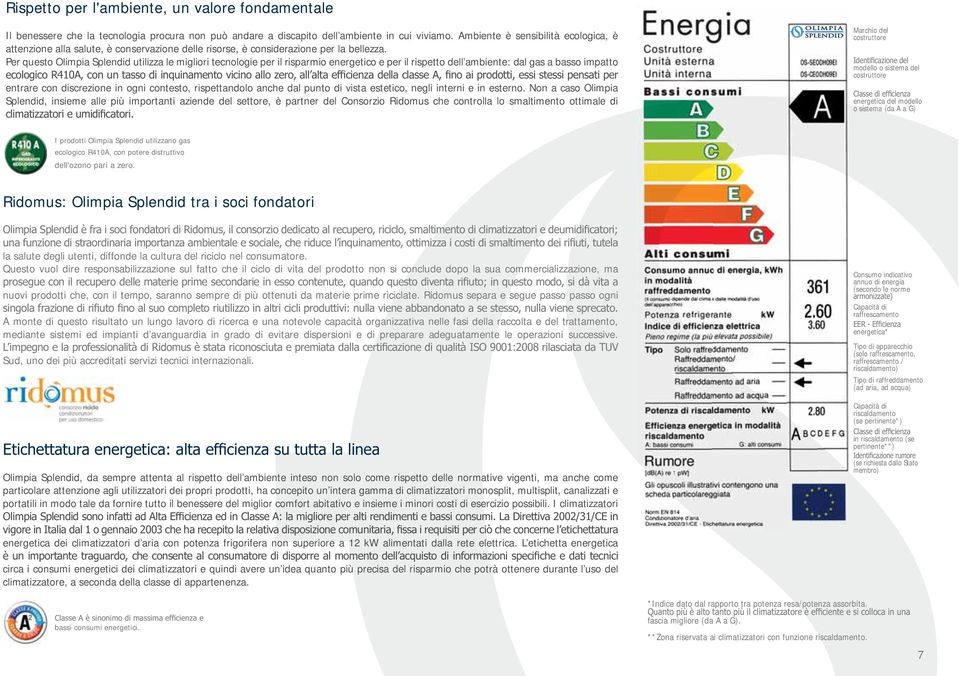 Per questo Olimpia Splendid utilizza le migliori tecnologie per il risparmio energetico e per il rispetto dell ambiente: dal gas a basso impatto entrare con discrezione in ogni contesto,