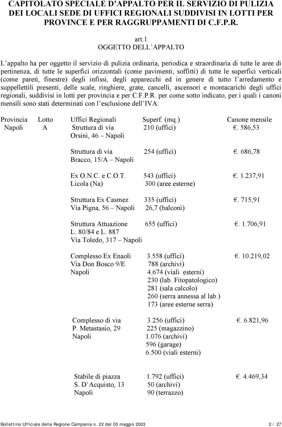 soffitti) di tutte le superfici verticali (come pareti, finestre) degli infissi, degli apparecchi ed in genere di tutto l arredamento e suppellettili presenti, delle scale, ringhiere, grate,