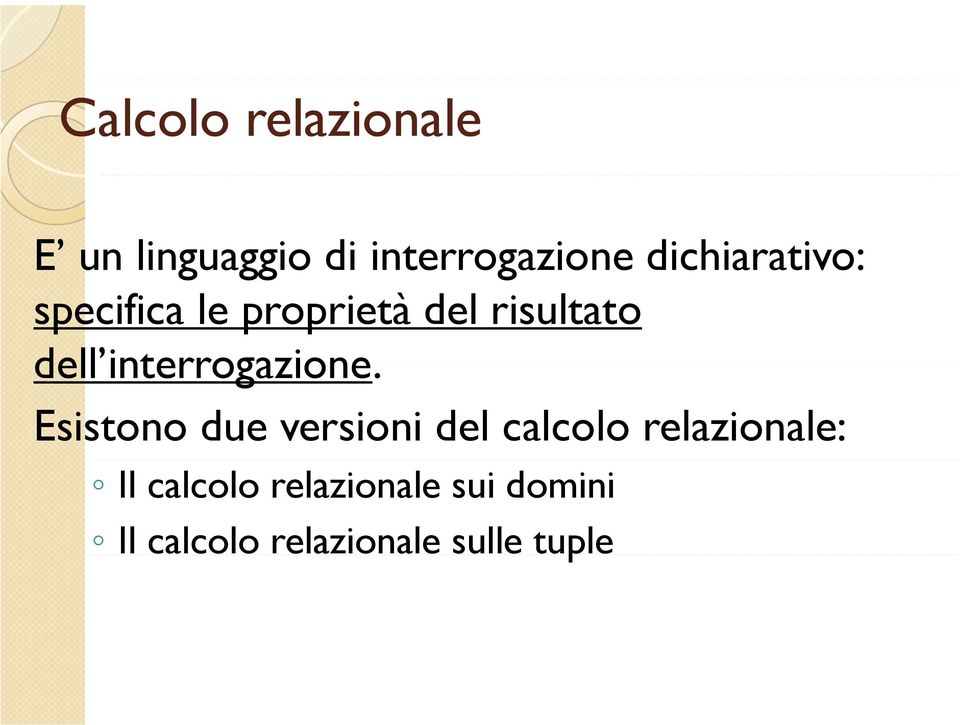 interrogazione interrogazione.