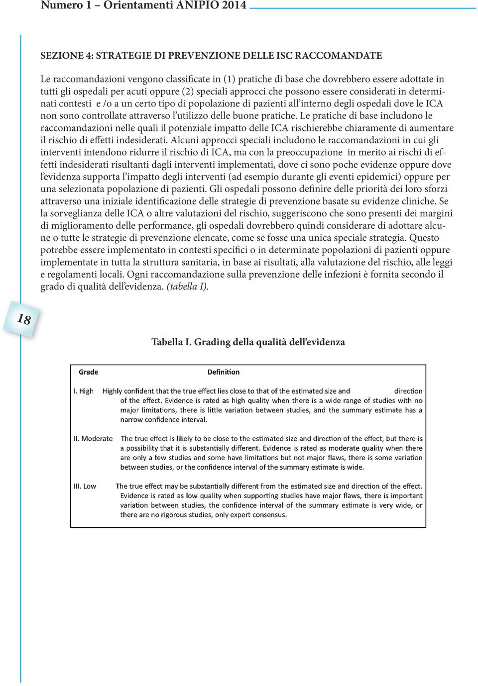 utilizzo delle buone pratiche. Le pratiche di base includono le raccomandazioni nelle quali il potenziale impatto delle ICA rischierebbe chiaramente di aumentare il rischio di effetti indesiderati.