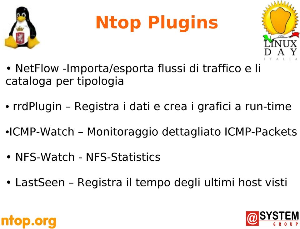 a run-time ICMP-Watch Monitoraggio dettagliato ICMP-Packets