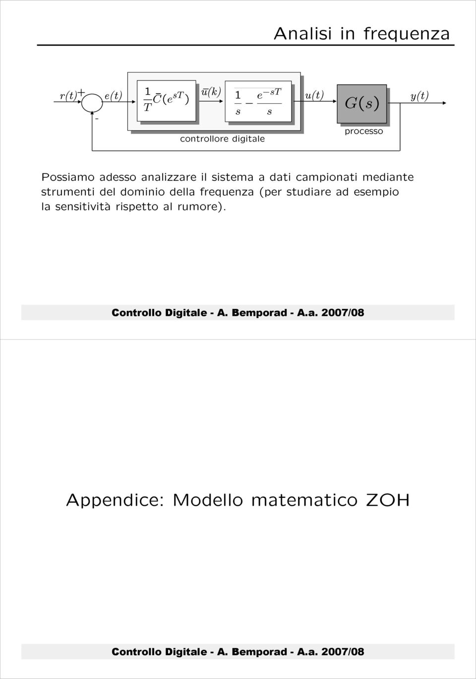 mediante strumenti del dominio della frequenza (per studiare ad