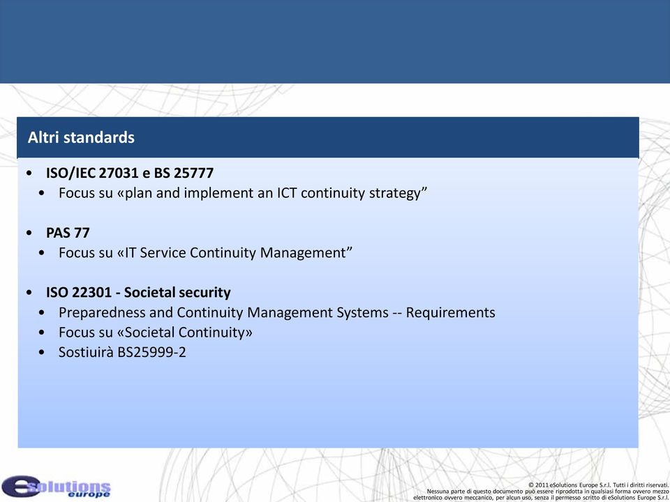 Management ISO 22301 Societal security Preparedness and Continuity