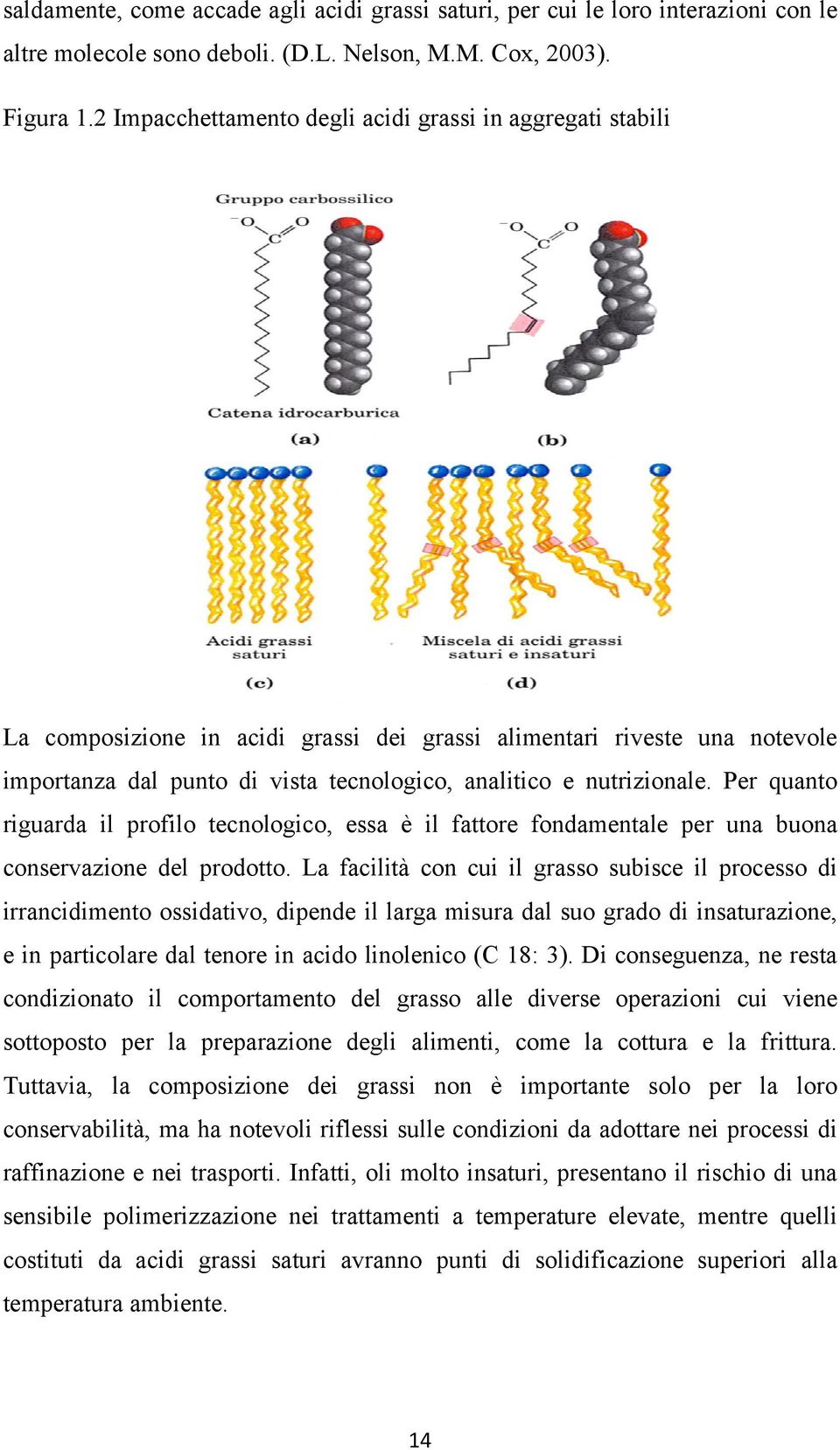 nutrizionale. Per quanto riguarda il profilo tecnologico, essa è il fattore fondamentale per una buona conservazione del prodotto.