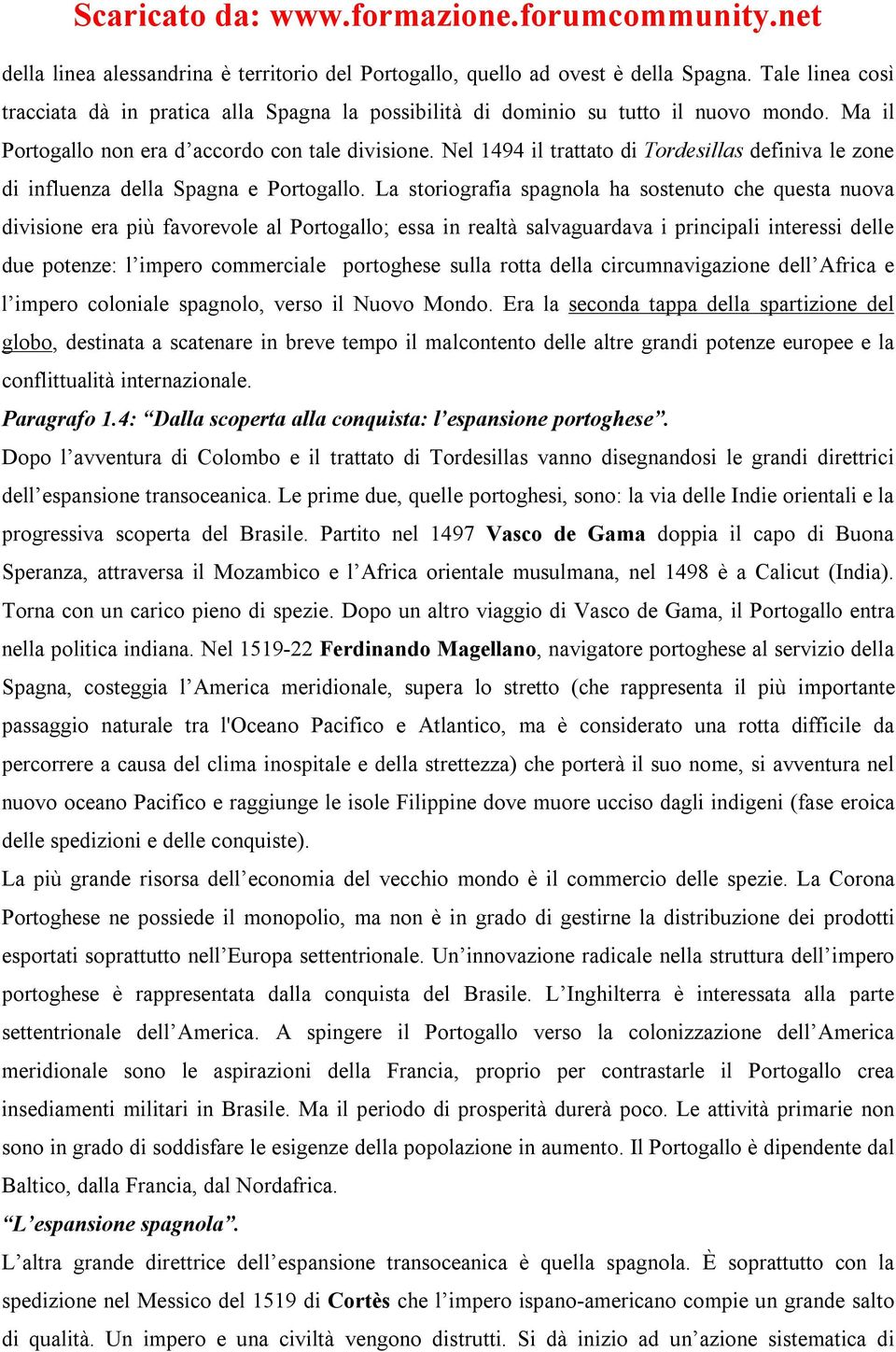 La storiografia spagnola ha sostenuto che questa nuova divisione era più favorevole al Portogallo; essa in realtà salvaguardava i principali interessi delle due potenze: l impero commerciale