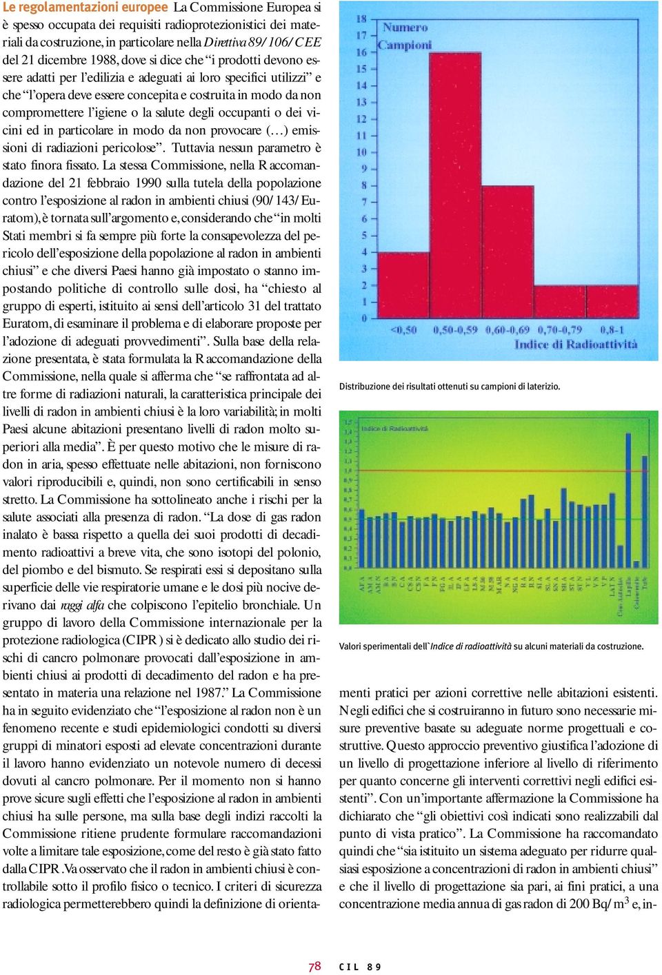 1988,dove si dice che i prodotti devono essere adatti per l edilizia e adeguati ai loro specifici utilizzi e che l opera deve essere concepita e costruita in modo da non compromettere l igiene o la