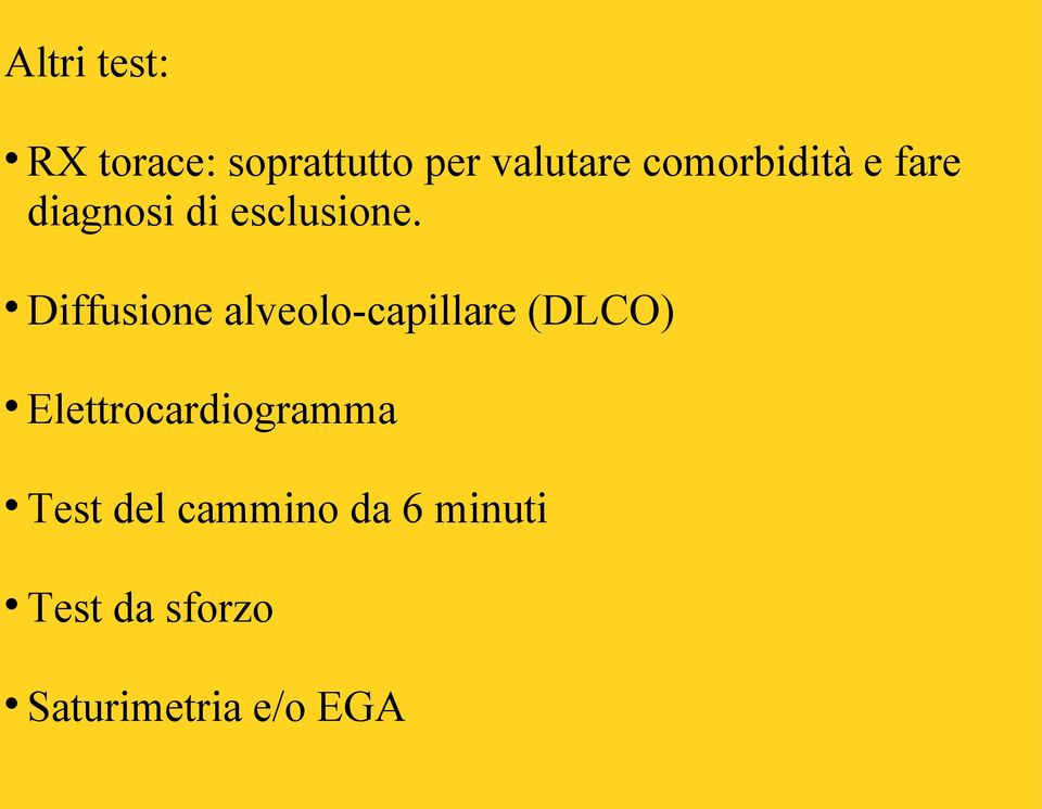 Diffusione alveolo-capillare (DLCO)