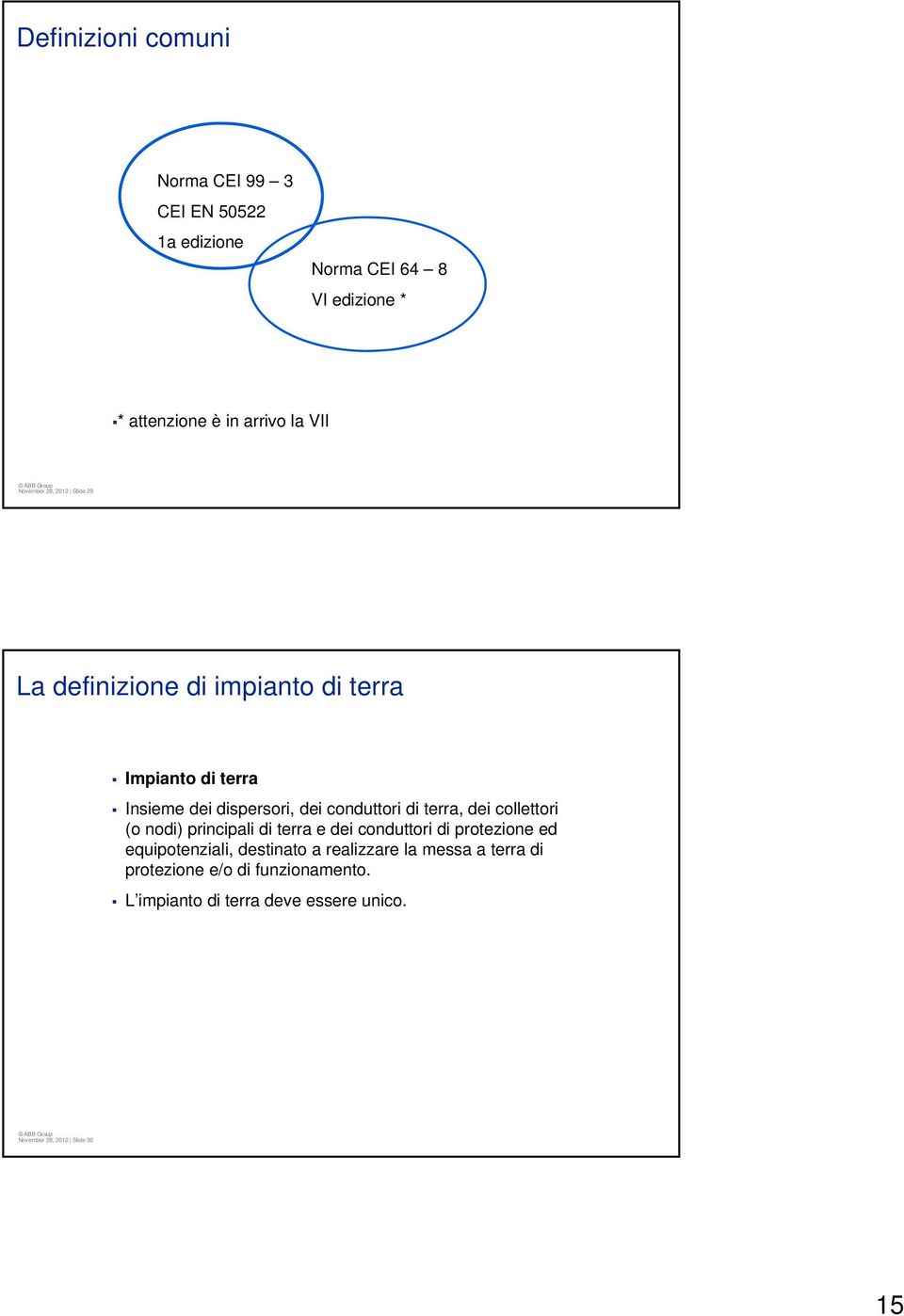 di terra, dei collettori (o nodi) principali di terra e dei conduttori di protezione ed equipotenziali, destinato a