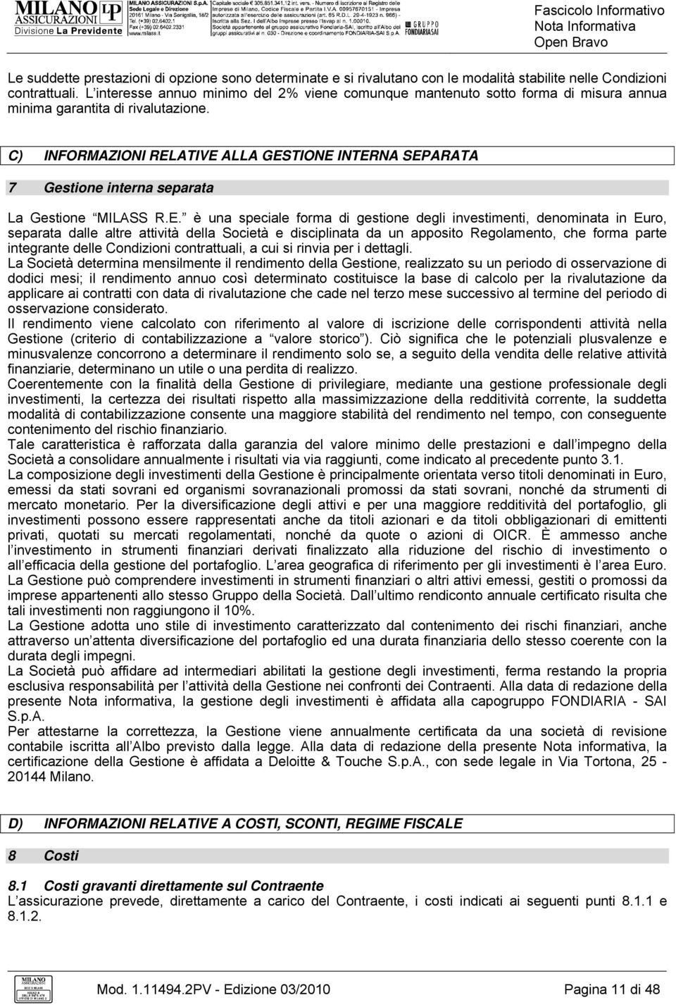 C) INFORMAZIONI REL