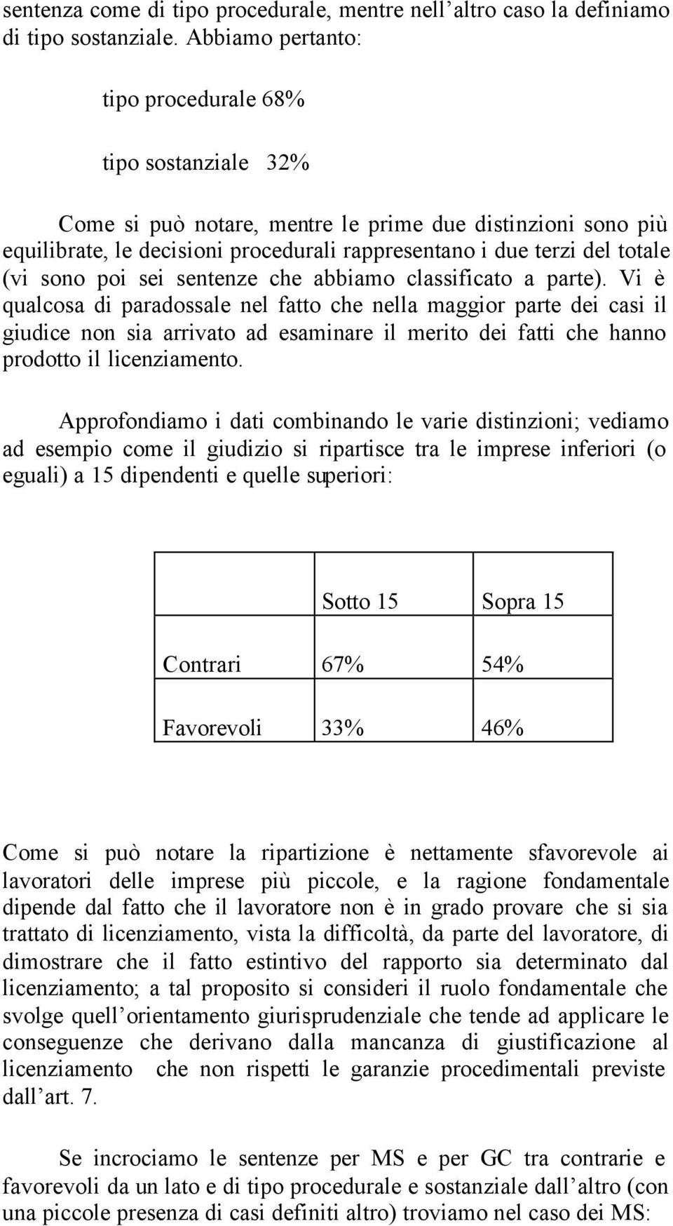 sono poi sei sentenze che abbiamo classificato a parte).