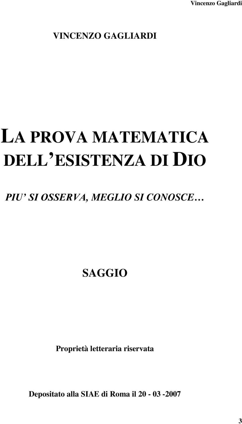 MEGLIO SI CONOSCE SAGGIO Proprietà letteraria