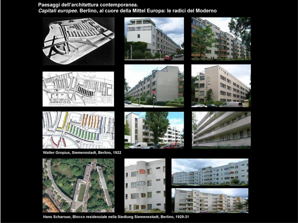 del Moderno Walter Gropius, Siemensstadt, Berlino,