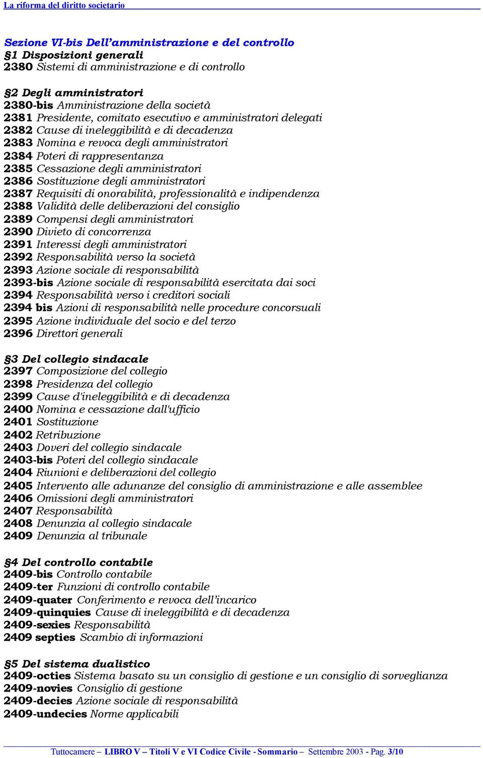 amministratori 2386 Sostituzione degli amministratori 2387 Requisiti di onorabilità, professionalità e indipendenza 2388 Validità delle deliberazioni del consiglio 2389 Compensi degli amministratori