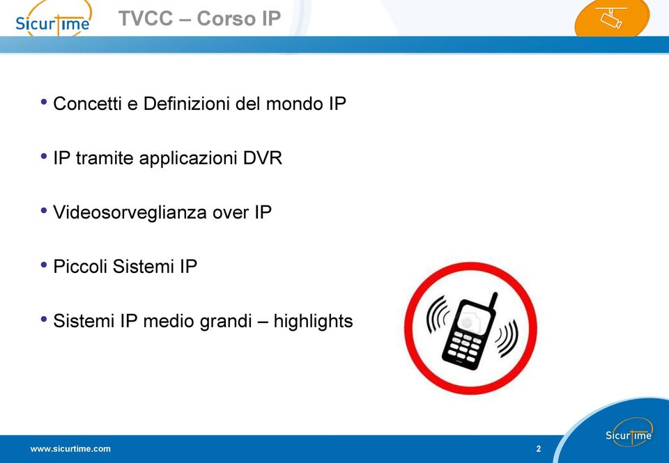 Videosorveglianza over IP Piccoli Sistemi IP
