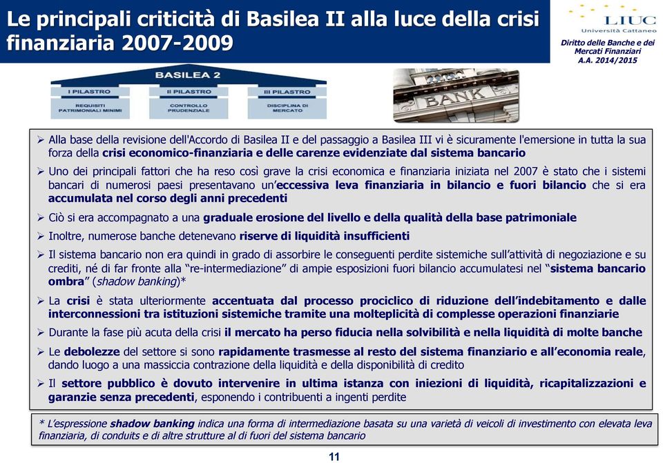 2007 è stato che i sistemi bancari di numerosi paesi presentavano un eccessiva leva finanziaria in bilancio e fuori bilancio che si era accumulata nel corso degli anni precedenti # Ciò si era