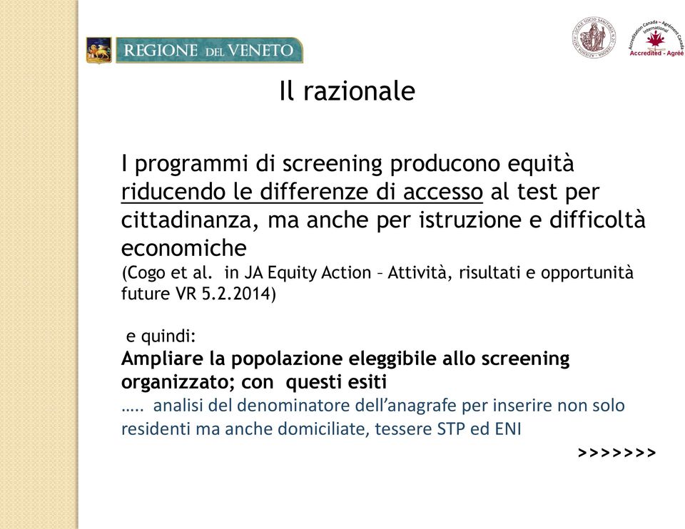 in JA Equity Action Attività, risultati e opportunità future VR 5.2.