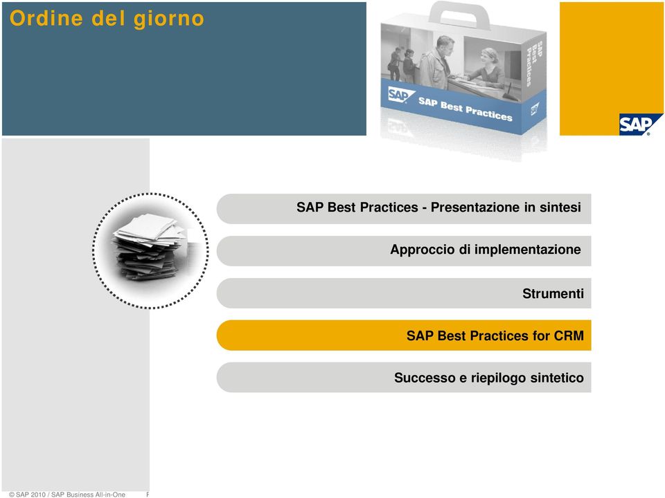 implementazione Strumenti SAP Best Practices for