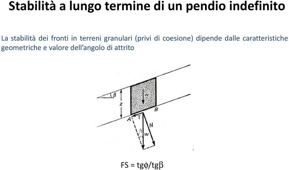 (privi di coesione) dipende dalle caratteristiche