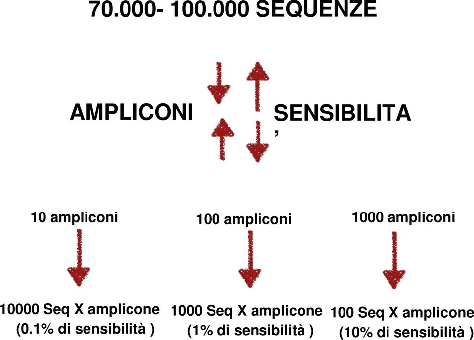 ampliconi 1000 ampliconi 10000 Seq X amplicone (0.