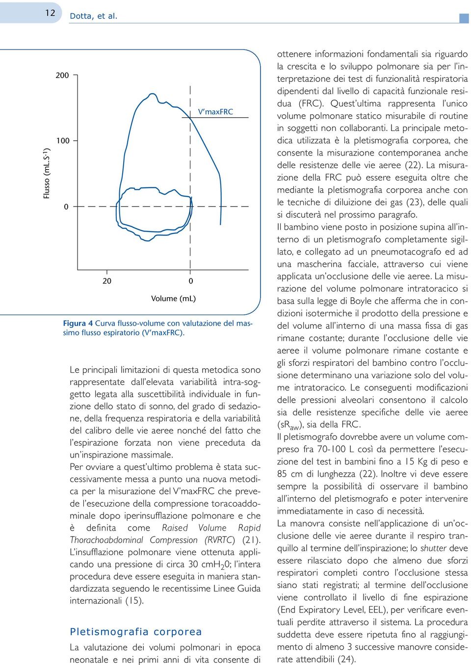 sedazione, della frequenza respiratoria e della variabilità del calibro delle vie aeree nonché del fatto che l espirazione forzata non viene preceduta da un inspirazione massimale.