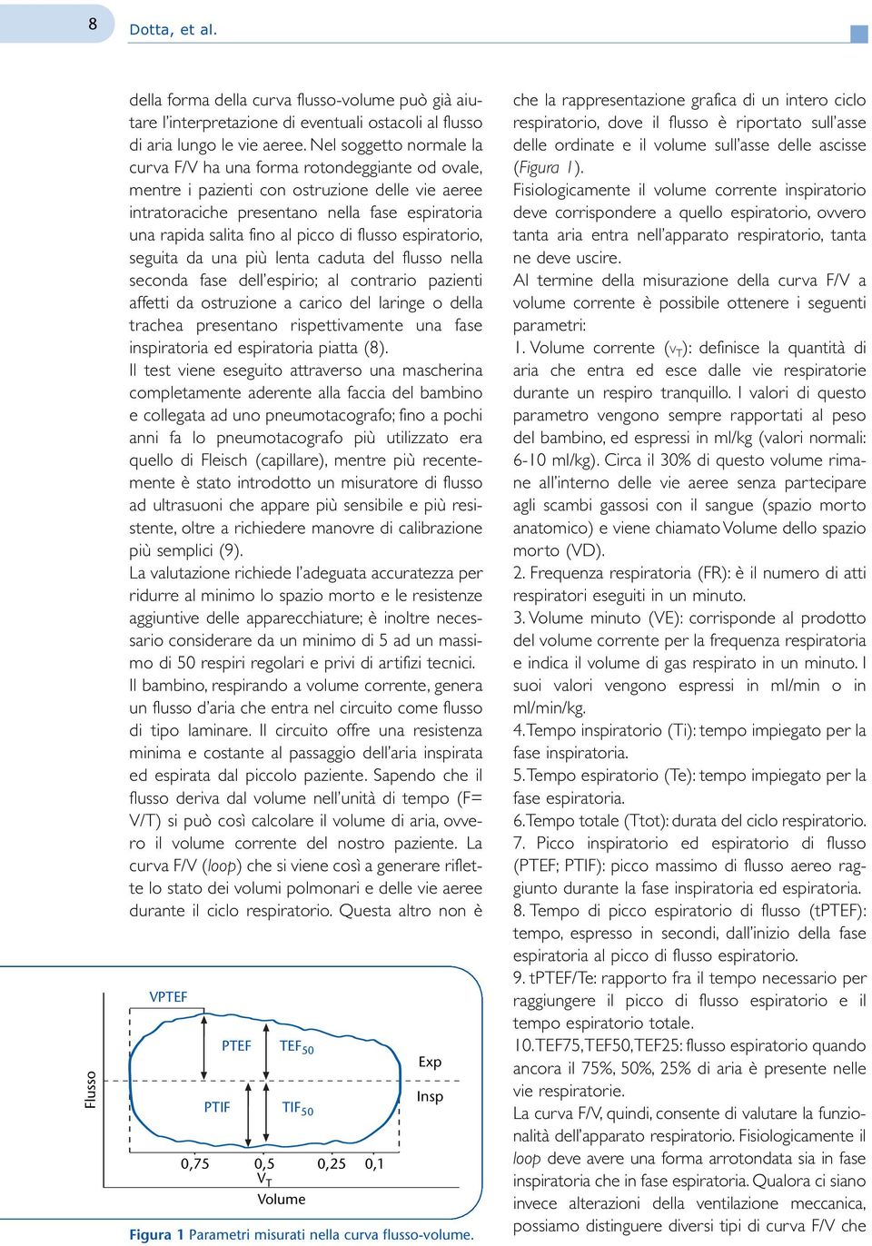 picco di flusso espiratorio, seguita da una più lenta caduta del flusso nella seconda fase dell espirio; al contrario pazienti affetti da ostruzione a carico del laringe o della trachea presentano