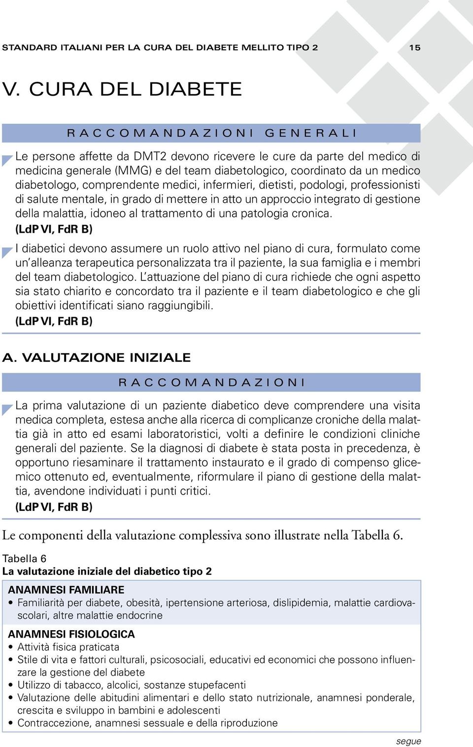 diabetologo, comprendente medici, infermieri, dietisti, podologi, professionisti di salute mentale, in grado di mettere in atto un approccio integrato di gestione della malattia, idoneo al