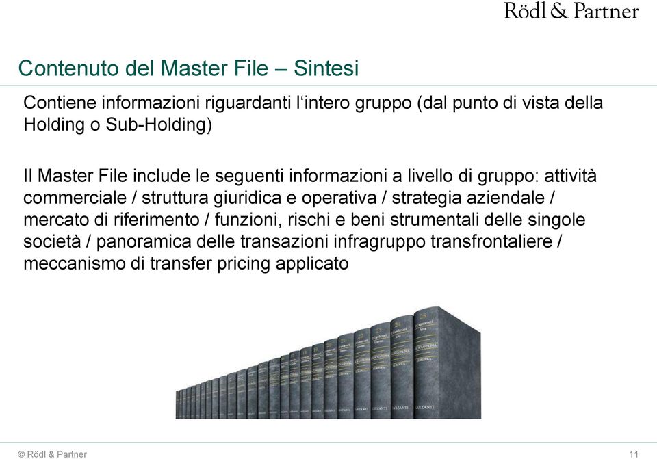 giuridica e operativa / strategia aziendale / mercato di riferimento / funzioni, rischi e beni strumentali delle