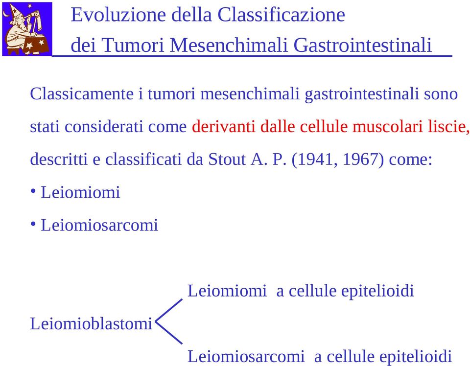 muscolari liscie, descritti e classificati da Stout A. P.