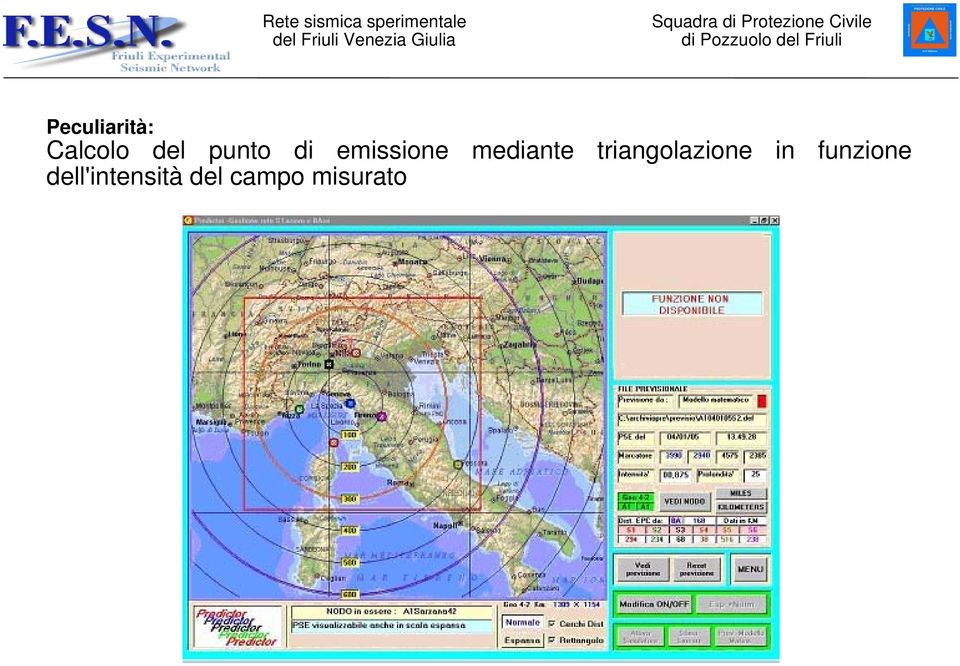 triangolazione in funzione