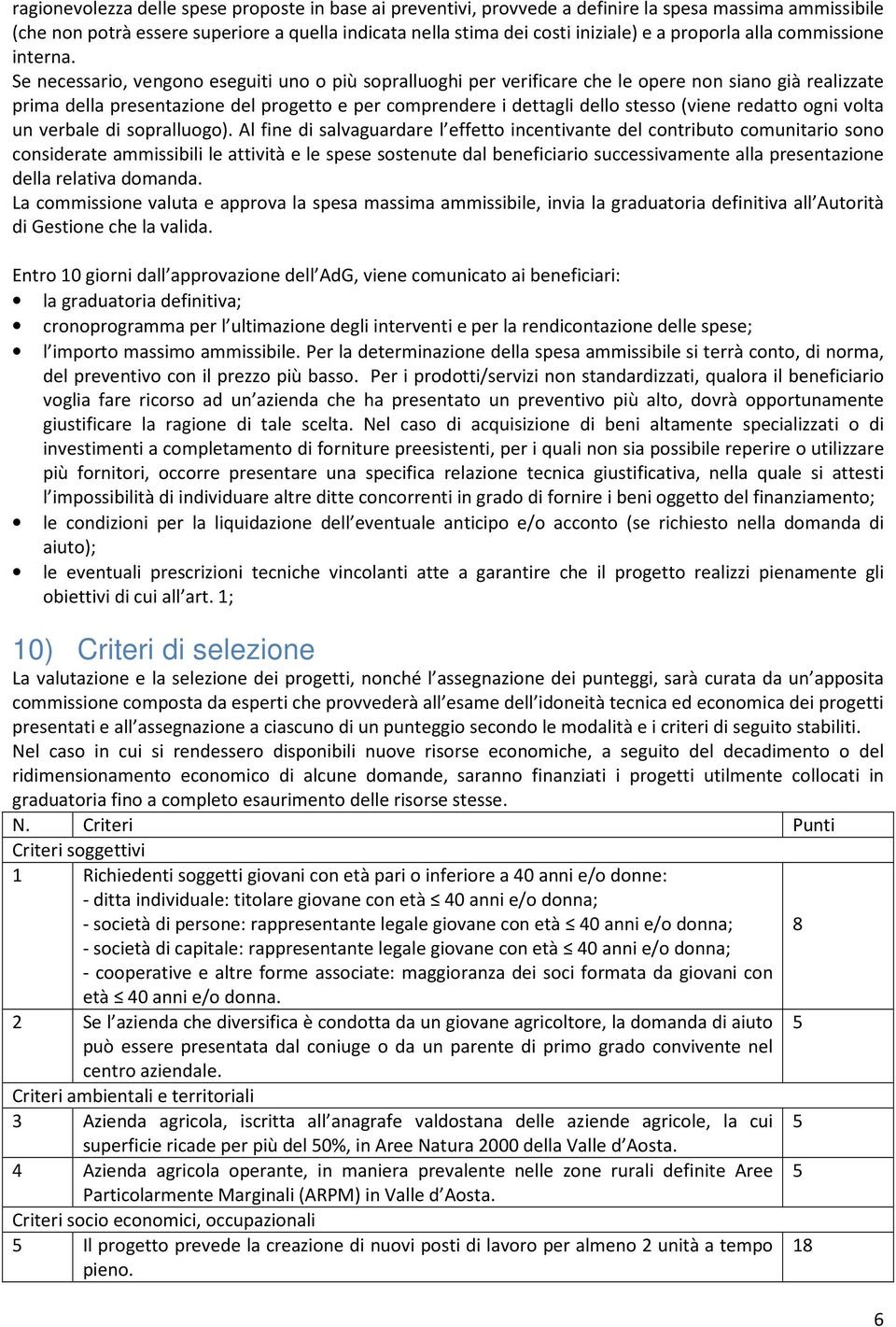 Se necessario, vengono eseguiti uno o più sopralluoghi per verificare che le opere non siano già realizzate prima della presentazione del progetto e per comprendere i dettagli dello stesso (viene