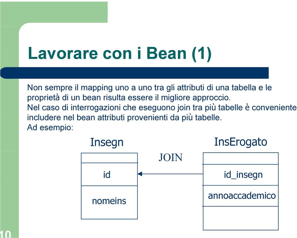 Nel caso di interrogazioni che eseguono join tra più tabelle è conveniente includere nel