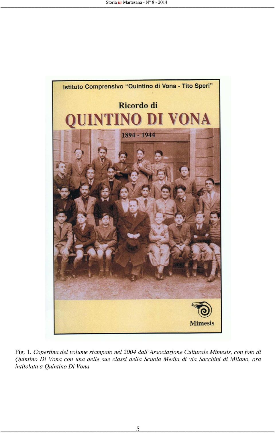 Associazione Culturale Mimesis, con foto di Quintino