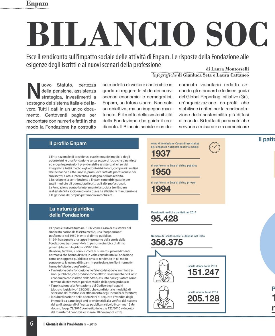 pensione, assistenza strategica, investimenti a sostegno del sistema Italia e del lavoro. Tutti i dati in un unico documento.