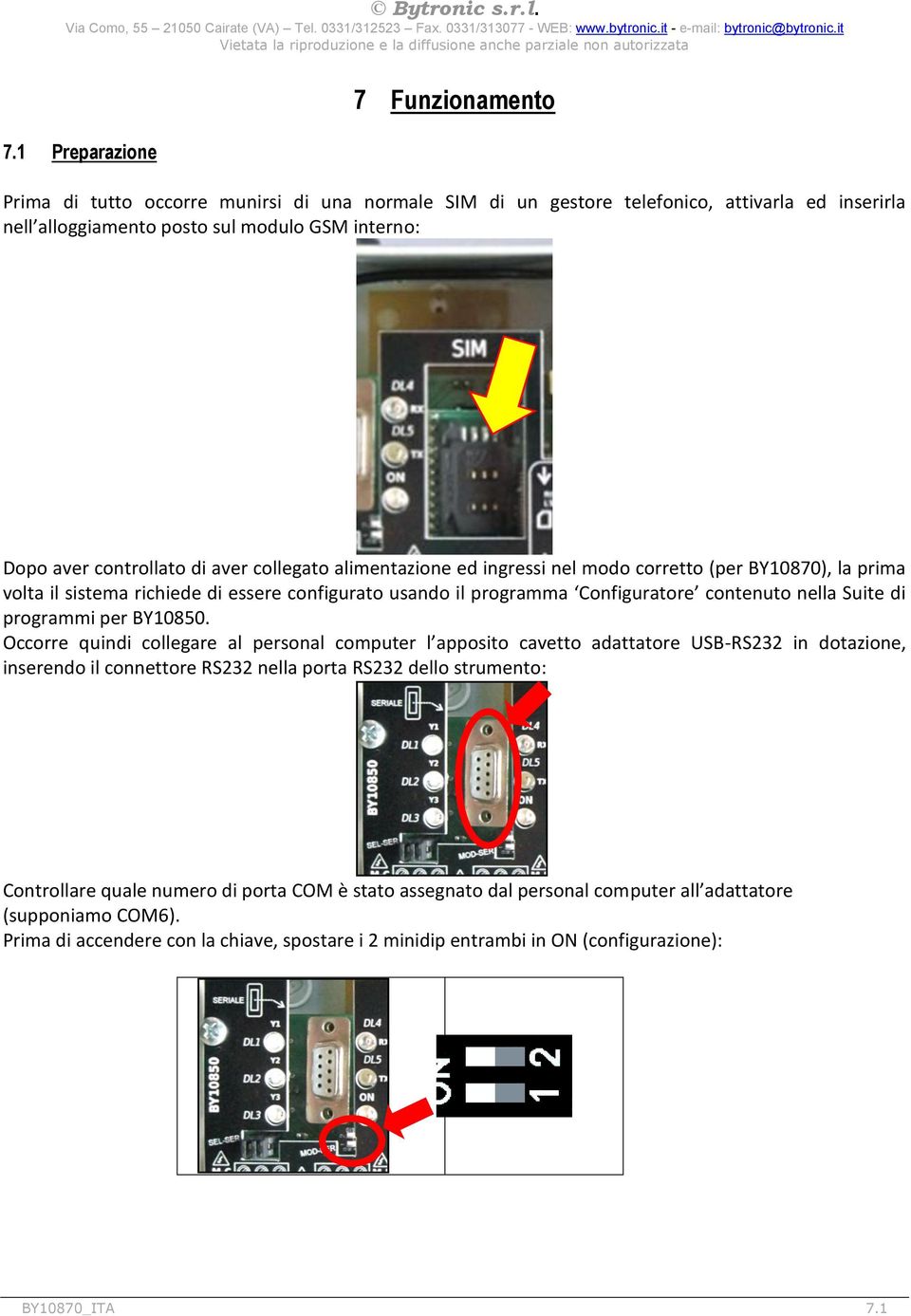 Suite di programmi per BY10850.