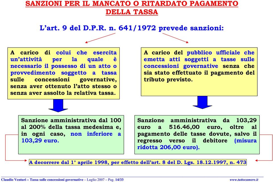 ottenuto l atto stesso o senza aver assolto la relativa tassa.