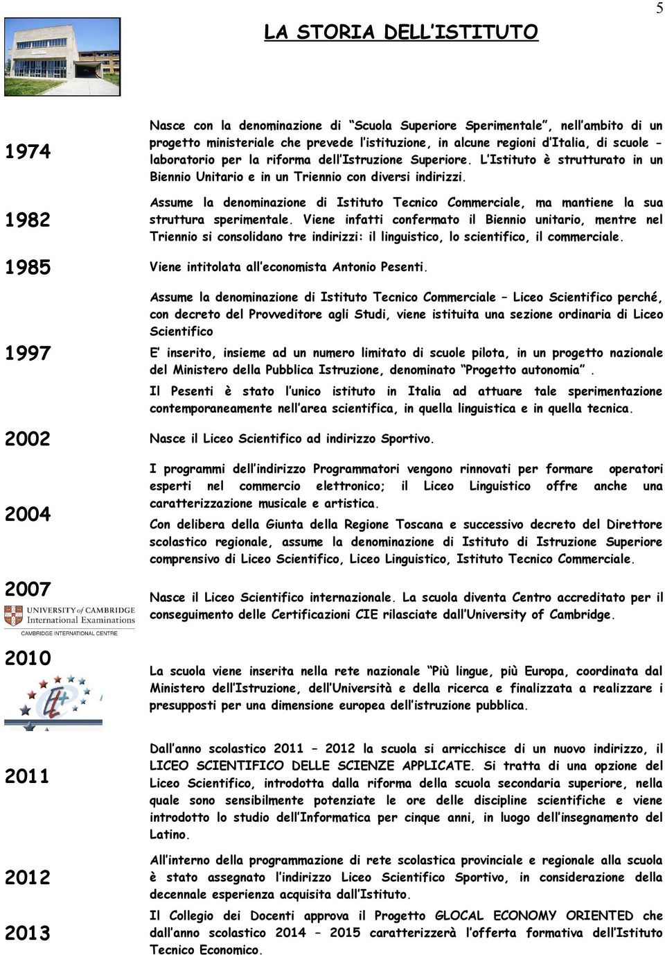 198 Assume la denominazione di Istituto Tecnico Commerciale, ma mantiene la sua struttura sperimentale.