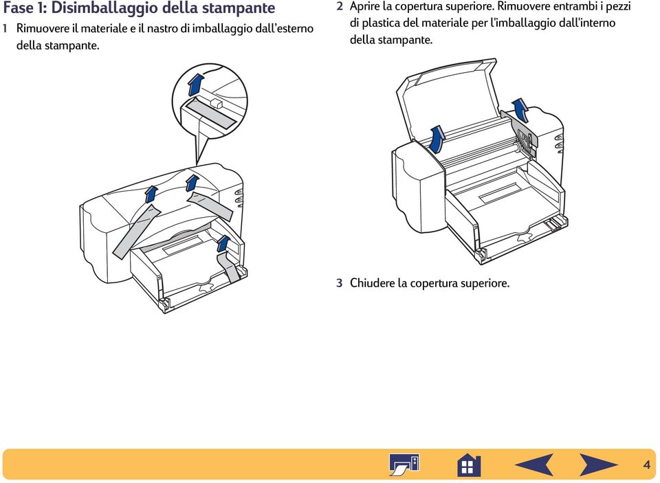 2 Aprire la copertura superiore.