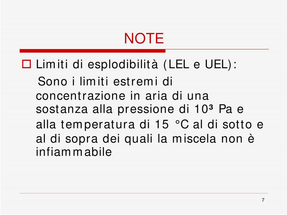 pressione di 10³Pa e alla temperatura di 15 C al di