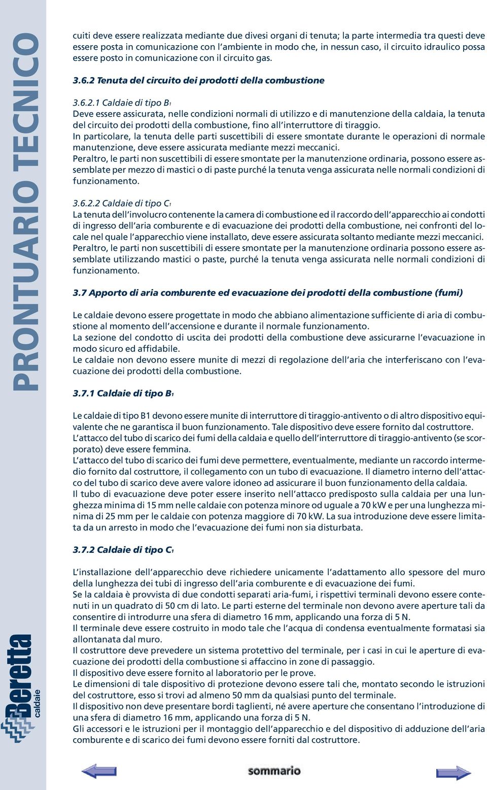 Tenuta del circuito dei prodotti della combustione 3.6.2.