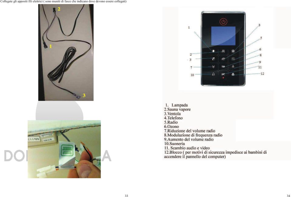 fasce che indicano dove