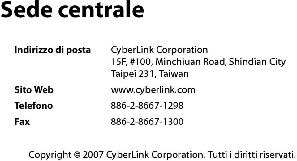 Web www.cyberlink.