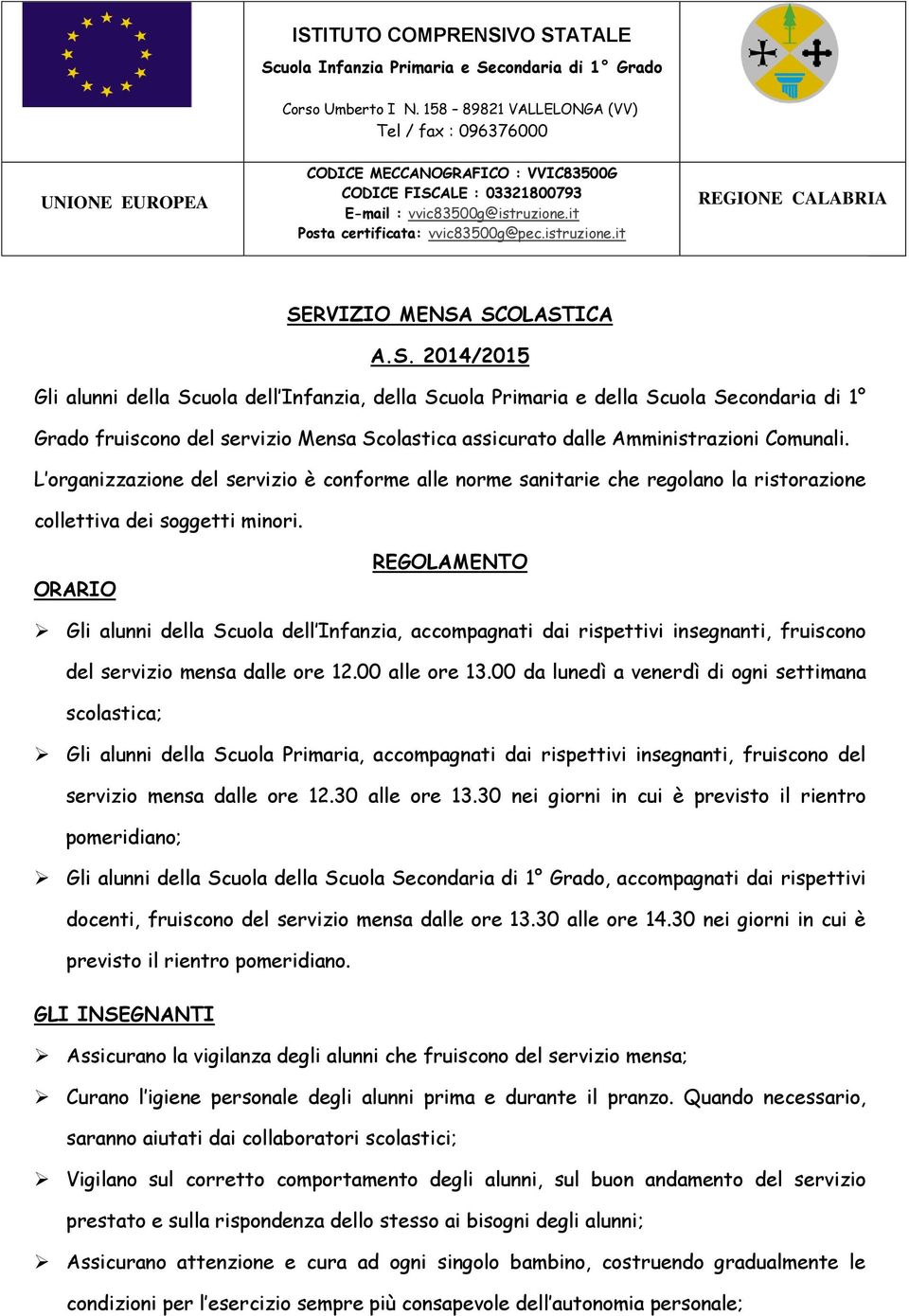 istruzione.it REGIONE CALABRIA SE