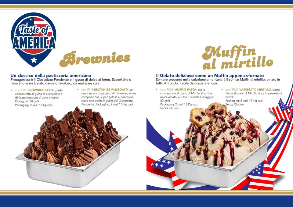 amato in tutto il mondo. Facile da preparare, con: cod F117 BROWNIES PASTA: pasta concentrata al gusto di Cioccolato e delicato bouquet di uova e burro.