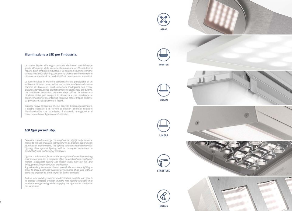 Le soluzioni illuminotecniche sviluppate da GDS Lighting consentono di creare un illuminazione ottimale, aumentando la produttività e il benessere dei lavoratori.