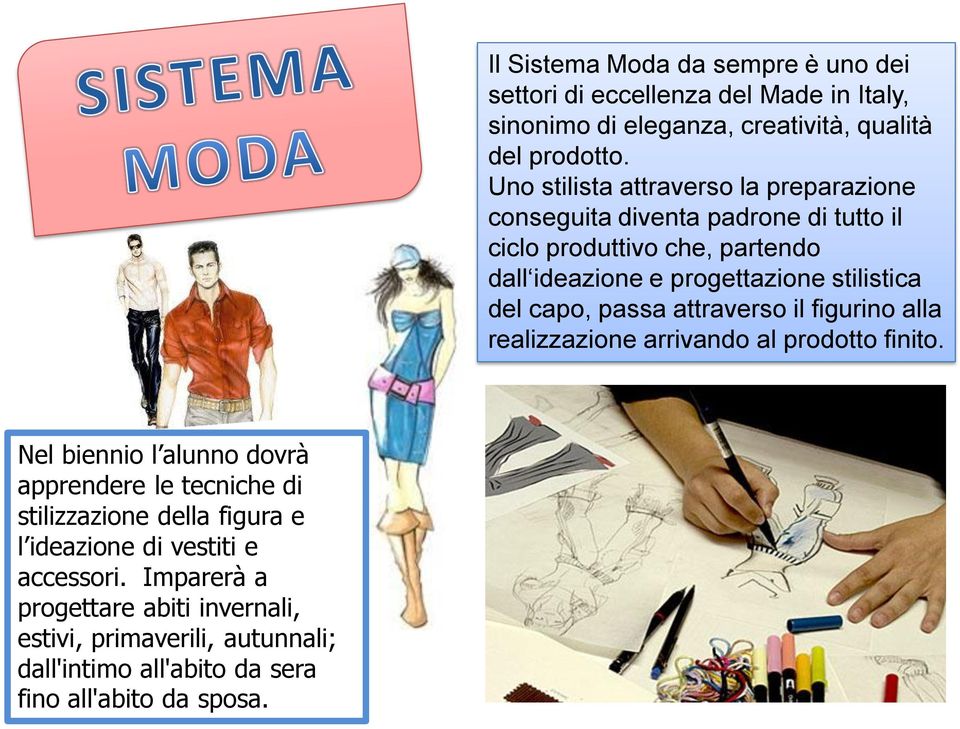 Il Sistema Moda da sempre è uno dei settori di eccellenza del Made in Italy, sinonimo di eleganza, creatività, qualità del prodotto.