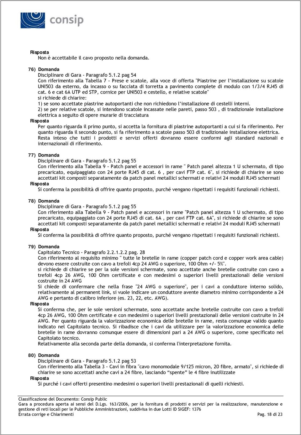 di modulo con 1/3/4 RJ45 di cat.